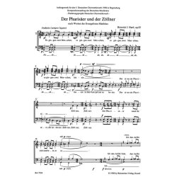 Der Pharisaer und der Zollner : Motette nach Worten des Evangelisten Matth&auml;us