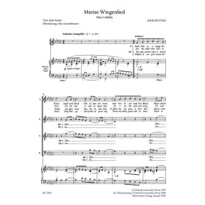 Marias Wiegenlied - Marys Lullaby : Christmas Carol: See the child that Mary bore