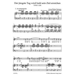 Der j&uuml;ngste Tag wird bald sein Ziel erreichen : TVWV 1:301