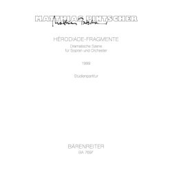 H&eacute;rodiade-Fragmente - Pintscher, Matthias