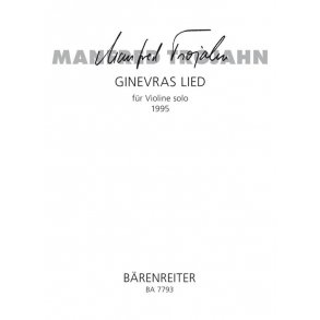 Ginevra's song - Trojahn, Manfred