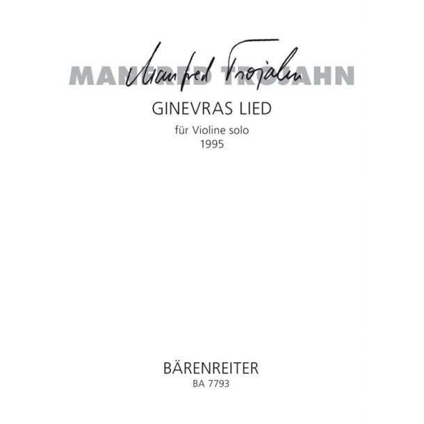 Ginevra's song - Trojahn, Manfred