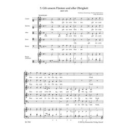 Gib unsern F&uuml;rsten und aller Obrigkeit no.5 SWV373 : From Geistliche Chor-Music