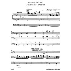 Harmonies du Soir - Liszt, Franz