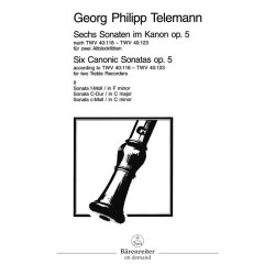 6 Sonatas im Kanon - Telemann, Georg Philipp