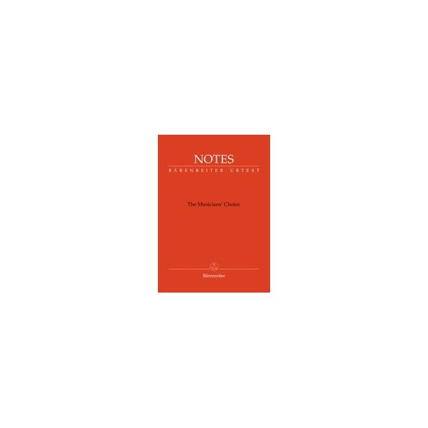 Notes : The Musicians' Choice, B&auml;renreiter notebook with the Dvorak orange cover
