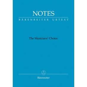Notes - The Musicians' Choice - Blue : The Musicians' Choice, Bärenreiter notebook with the Bach blue cover