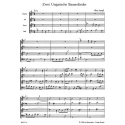 Zwei ungarische Bauernlieder - Farag&oacute;, P&eacute;ter