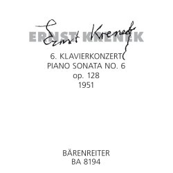 Sechste Klaviersonate - Krenek, Ernst
