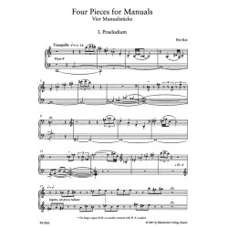 vier Pieces for Manuals - Kee, Piet