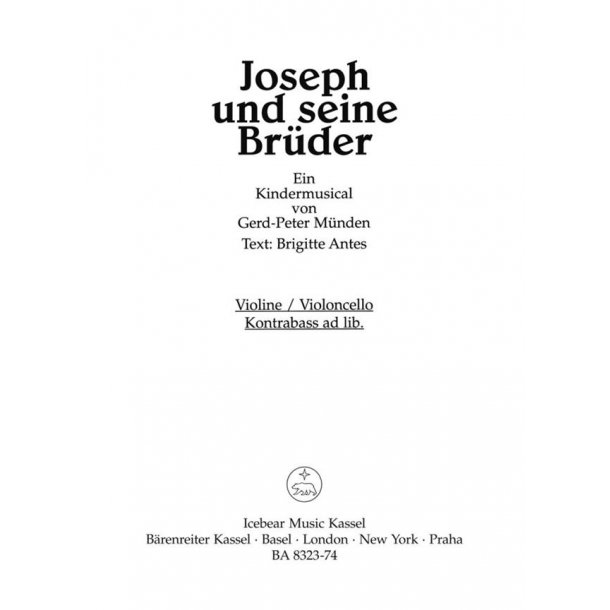 Joseph und seine Br&uuml;der - M&uuml;nden, Gerd-Peter