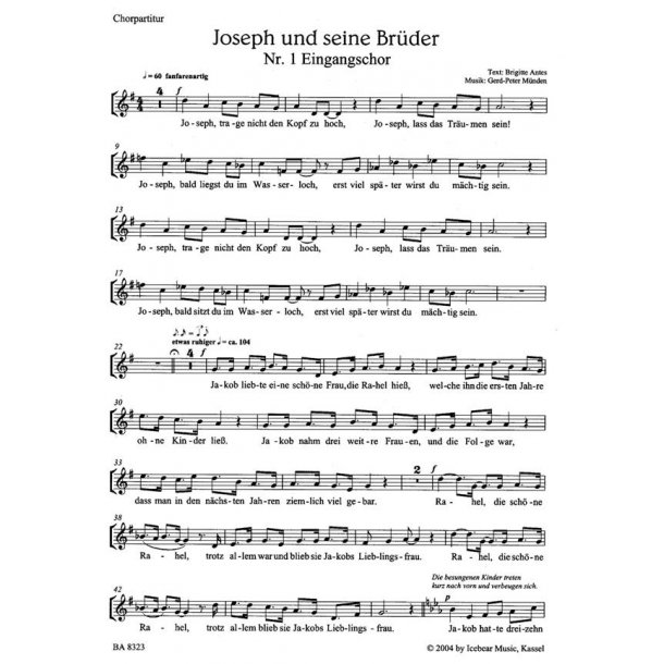 Joseph und seine Brueder : Kindermusical