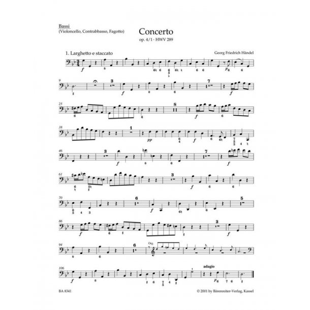 Concerto - H&auml;ndel, Georg Friedrich