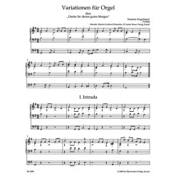 Variations for Organ on "Danke f&uuml;r diesen guten Morgen" - Kugelmeier, Susanne