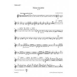 Danse macabre Op. 40 - Violin solo : Symphonic poem after a poem by Henri Cazalis