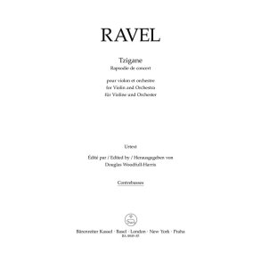 Tzigane : Concert rhapsody for violin and piano