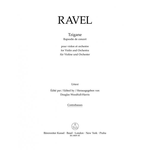 Tzigane : Concert rhapsody for violin and piano