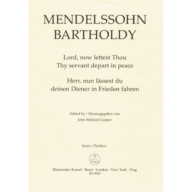 Nun lassest du deinen Diener in Frieden fahren