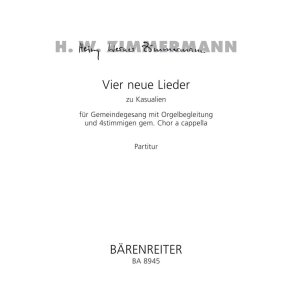 Vier neue Lieder zu Kasualien