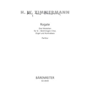 Rogate : Drei Motetten