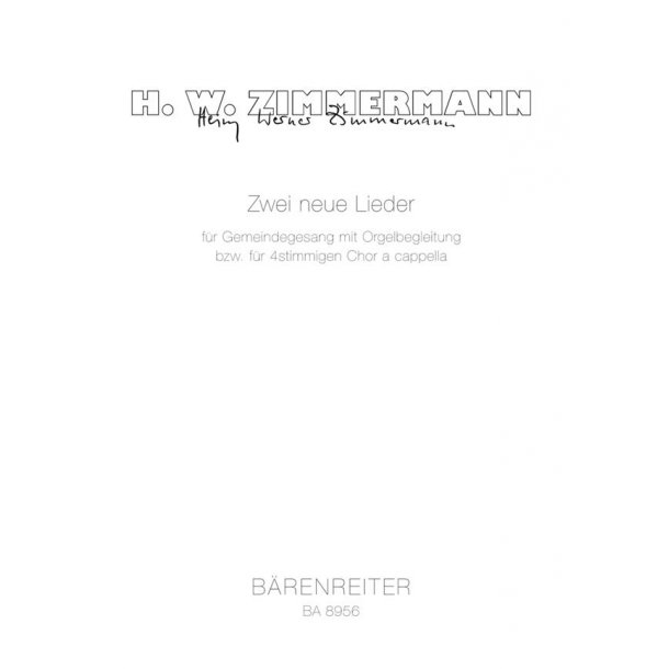 Zwei neue Lieder