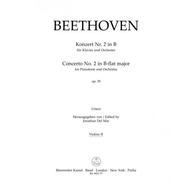 Concerto for Pianoforte and Orchestra Nr. 2 : B-flat major op. 19
