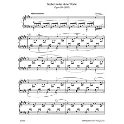 Songs without Words - Mendelssohn Bartholdy, Felix