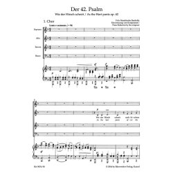 Der 42. Psalm "Wie der Hirsch schreit" (Psalm 42 "As the Hart Pants") - Mendelssohn Bartholdy, Felix