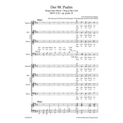 Psalm 98 "Sing to the Lord a new-made Song" - Mendelssohn Bartholdy, Felix