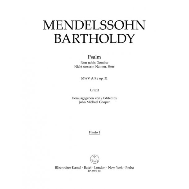 Psalm "Non nobis Domine" / "Nicht unserm Namen, Herr" - Mendelssohn Bartholdy, Felix