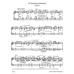 Variations - Mendelssohn Bartholdy, Felix
