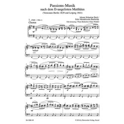 St. Matthew Passion : Arranged by Felix Mendelssohn Bartholdy Berlin 1829 and Leipzig 1841