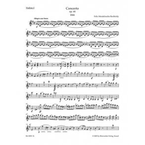 Concerto for Violin and Orchestra in E minor op.64