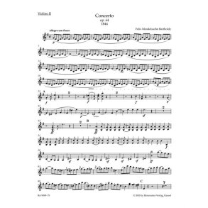 Concerto for Violin and Orchestra in E minor op.64