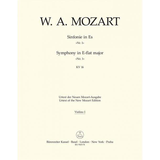 Symphony No.1 In E-Flat KV16