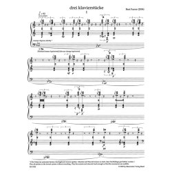 drei klavierst&uuml;cke - Furrer, Beat
