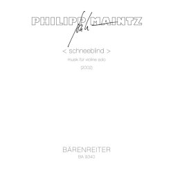 < schneeblind > - Maintz, Philipp