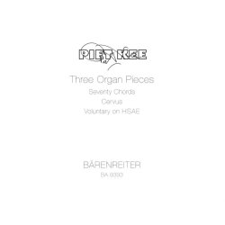 Three Organ Pieces - Kee, Piet