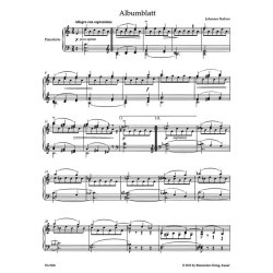 Albumblatt - Brahms, Johannes