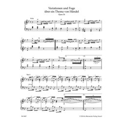 Variations and Fugue on a Theme by Handel - Brahms, Johannes