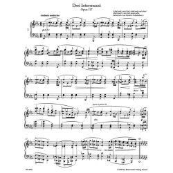 Three Intermezzi - Brahms, Johannes