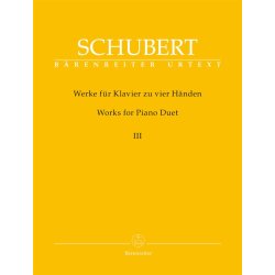 Works for Piano Duet (vier Hands-One Piano), Volume 3 - Schubert, Franz