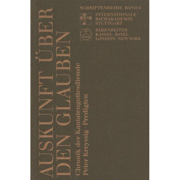 Auskunft uber den Glauben : Festschrift Helmuth Rilling zum 60. Geburtstag