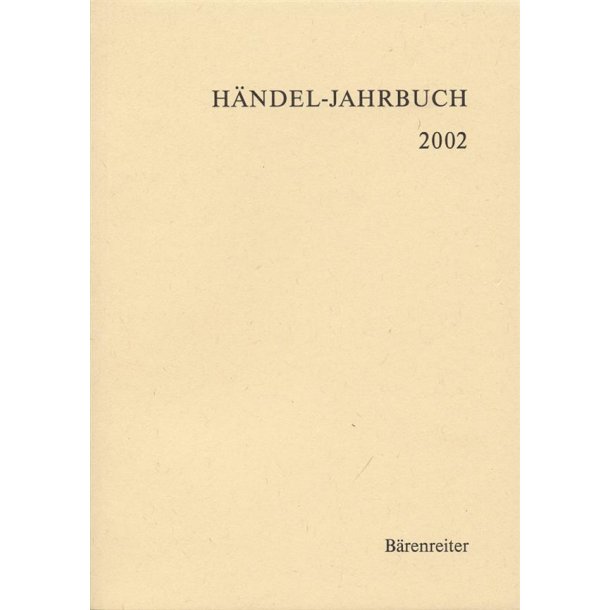 Handel-Jahrbuch 2002, 46. Jahrgang