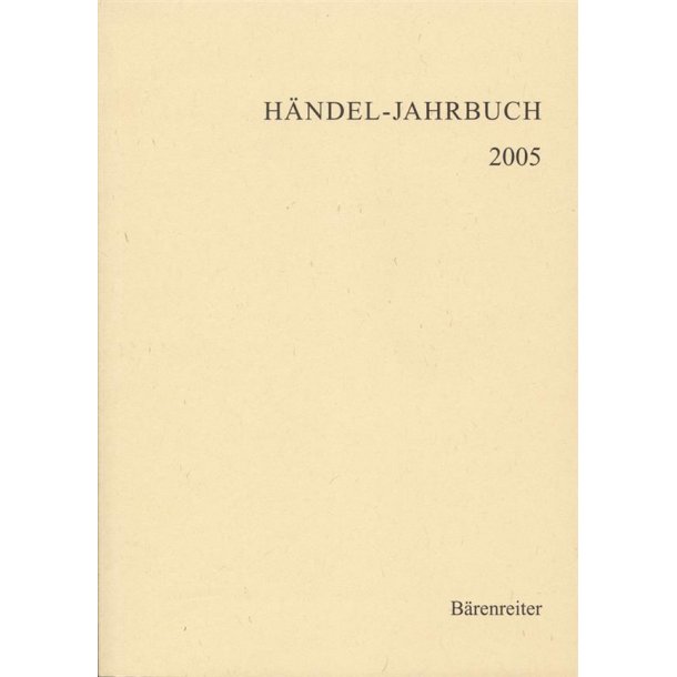Handel-Jahrbuch 2005, 51. Jahrgang