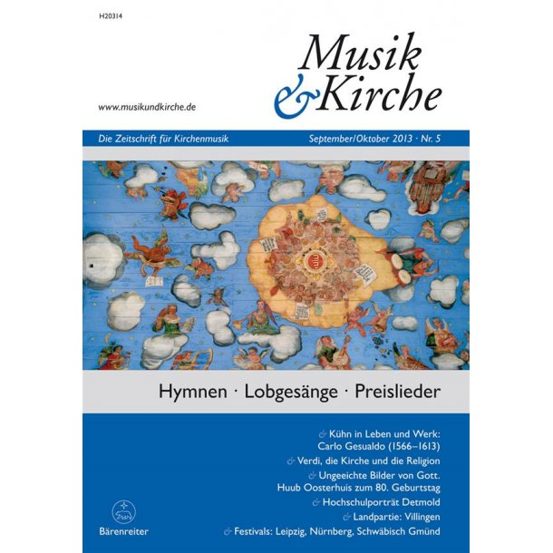 Musik &amp; Kirche, Heft 5/2013 : Thema: Hymnen - Lobges&auml;nge - Preislieder