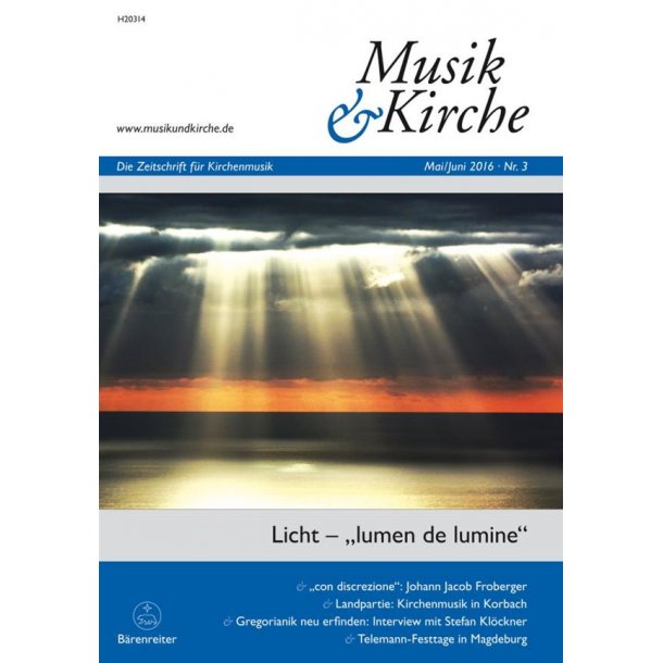 Musik und Kirche, Heft 3/2016