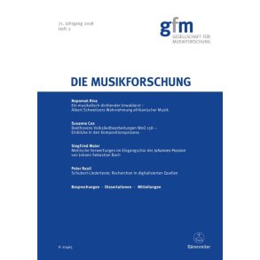 Die Musikforschung, Heft 2/2018