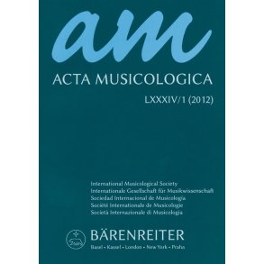 Acta Musicologica, Heft 1/2012