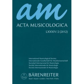 Acta Musicologica, Heft 2/2012